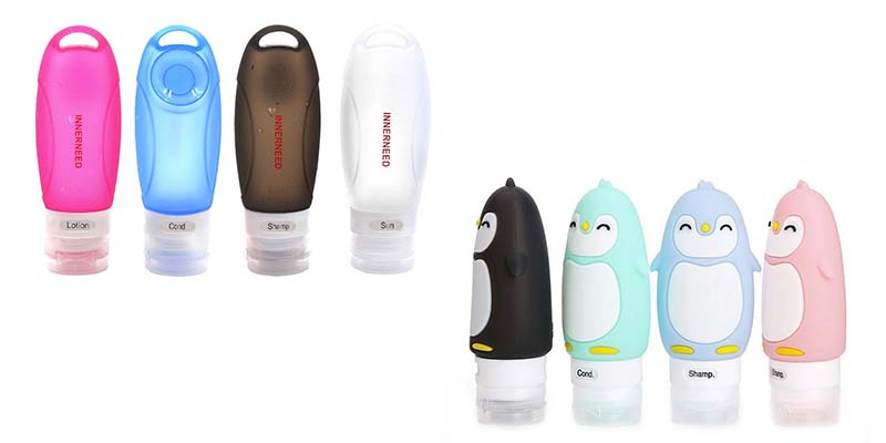 bouteille de voyage en silicone